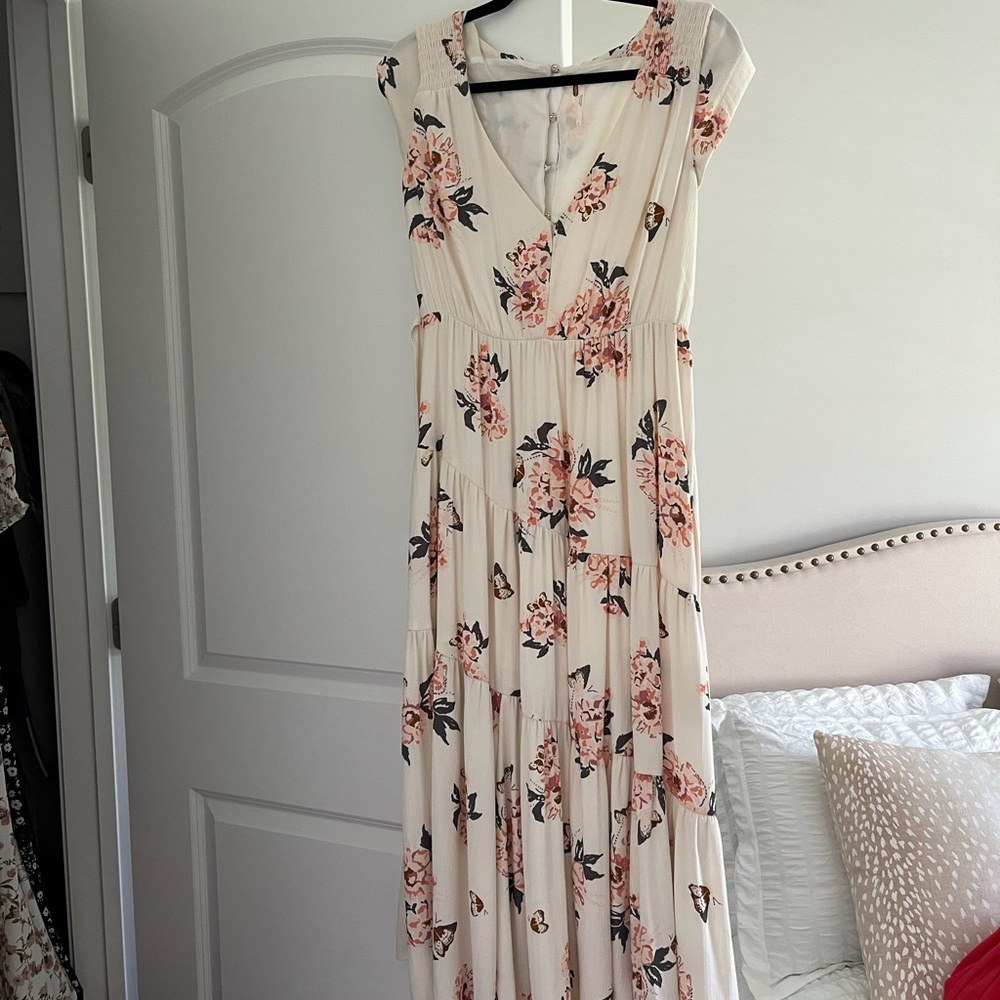 Free people floral maxi dress